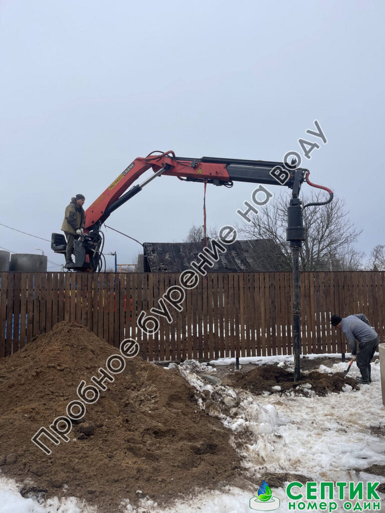 Пробное бурение на воду за два часа